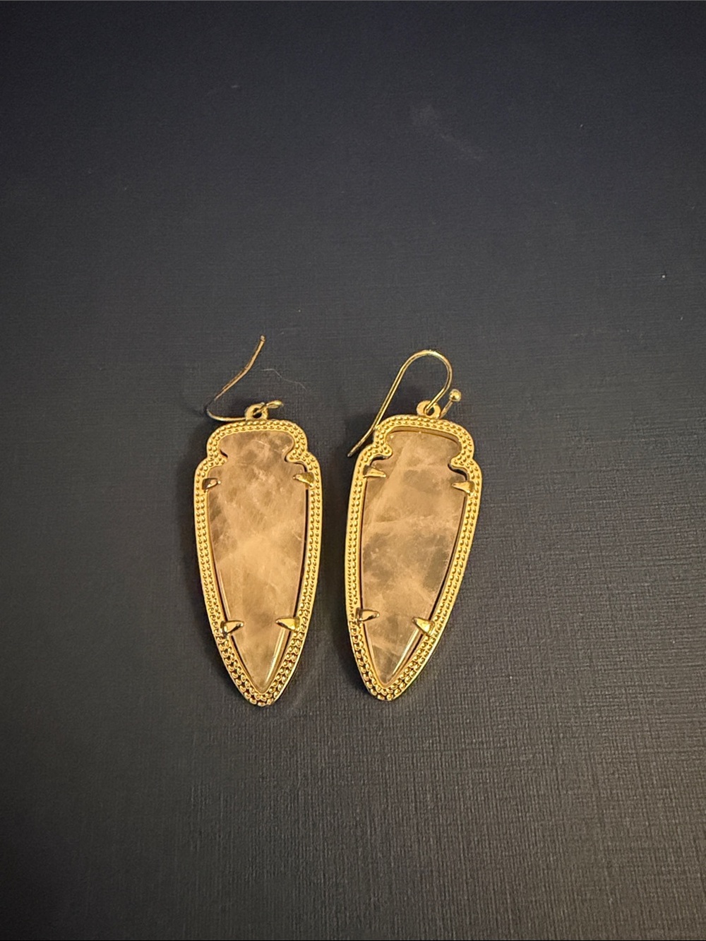 Kendra Scott Gold-Tone Shield Drop Earrings